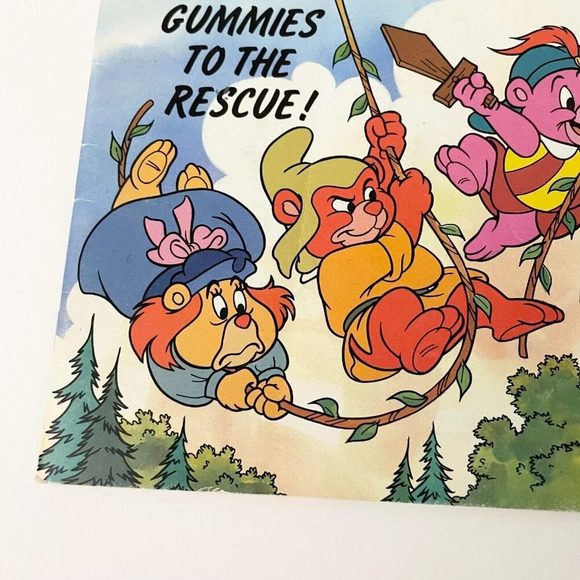 1985 Disneys Gummi Bears Gummies To The  Rescue Read Along Book Only No Record - Picture 8 of 16